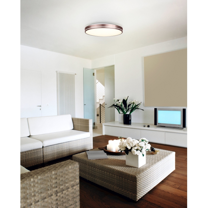 Eglo - Lámpara de techo LED regulable LED/22W/230V 3000-6500K + mando a distancia