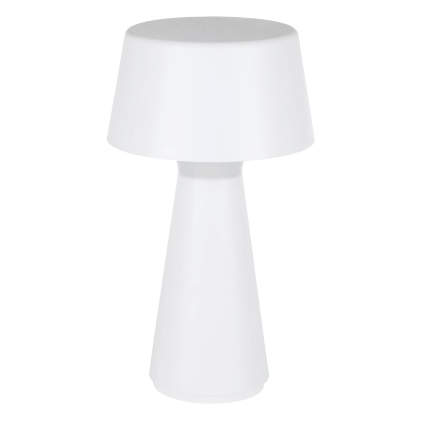 Eglo - Lámpara de sobremesa exterior recargable LED regulable/3W/5V 2200/3000/4000K 2000 mAh IP44 blanca