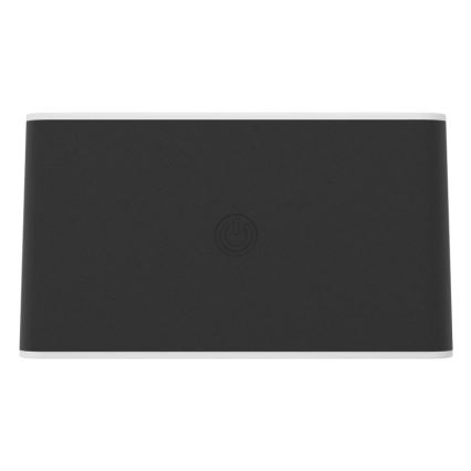 Eglo - Aplique de pared exterior LED recargable, táctil y regulable LED/5W/5V 2000 mAh 3000/4000/6500K IP44 negro