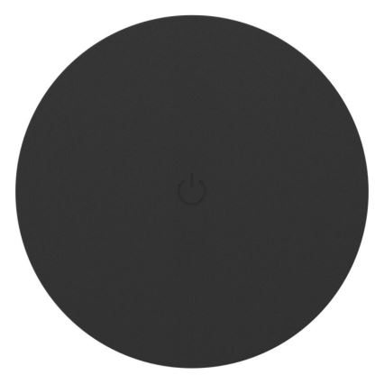 Eglo - Aplique de pared exterior táctil recargable y regulable LED/5W/5V 2000 mAh 3000/4000/6500K IP44 negro