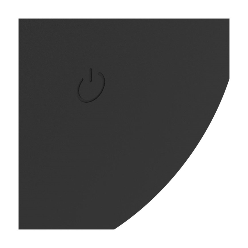 Eglo - Aplique de pared exterior táctil recargable y regulable LED/5W/5V 2000 mAh 3000/4000/6500K IP44 negro