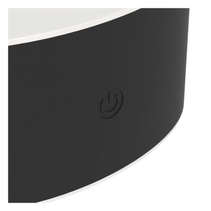 Eglo - Aplique de pared exterior táctil LED recargable y regulable LED/5W/5V 2000 mAh 3000/4000/6500K IP44 negro