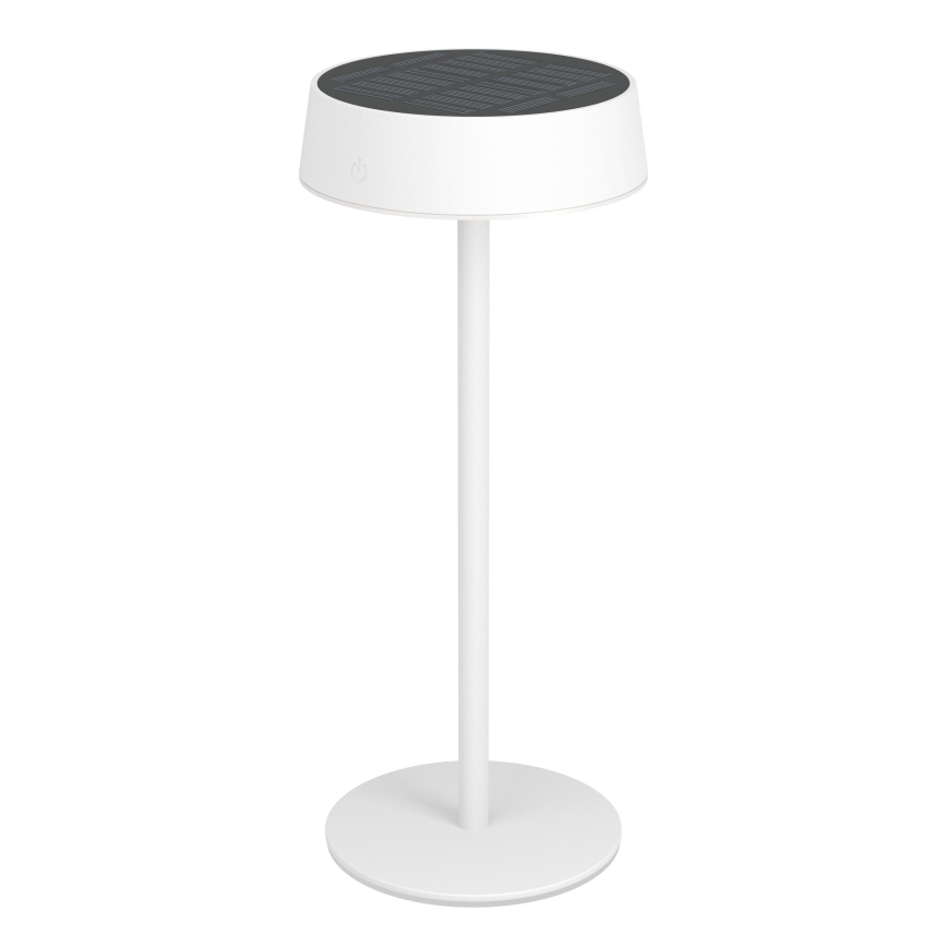 Eglo - Lámpara de mesa táctil LED recargable por energía solar y regulable LED/3W/5V 3000-6000K 1800 mAh IP44 blanco