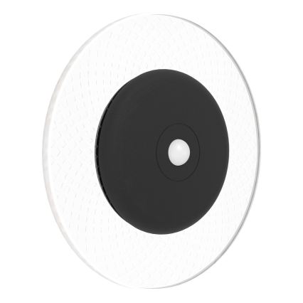 Eglo - Aplique de pared LED RGBW recargable y regulable con sensor de movimiento y crepuscular LED/5V 2000 mAh negro + control remoto