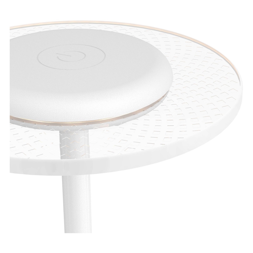 Eglo - Lámpara de sobremesa táctil recargable y regulable LED RGBW, 5V, 2000 mAh, blanca