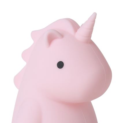 Eglo - Lámpara nocturna infantil táctil recargable LED RGBW/5W/5V 1200 mAh unicornio