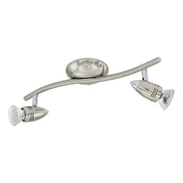 Eglo 78023 - Foco LED MAGNUM 2xGU10/3W/230V 3000K cromo mate
