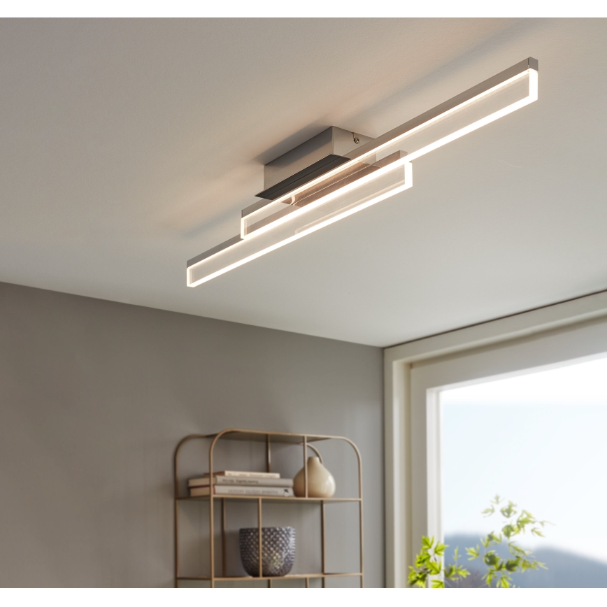 Eglo 780433 - Plafón LED de baño YANGUAS 2xLED/11W/230V 3000K IP44 cromo mate