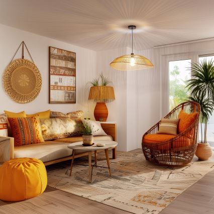 Eglo 781098 - Pantalla de repuesto para la luminaria KERIA Ø 70 cm, marrón