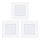 Eglo 78196 - Pack de 3 focos empotrables LED FUEVA LED/2,7W/230V 8,5x8,5 cm