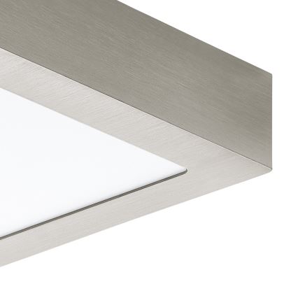 Eglo 78215 - Lámpara de techo LED FUEVA LED/10,9W/230V 17x17 cm cromo mate