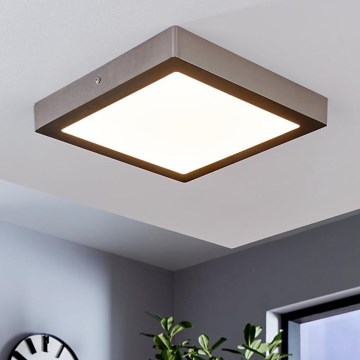 Eglo 78218 - Plafón LED FUEVA LED/22W/230V 30x30 cm cromo mate