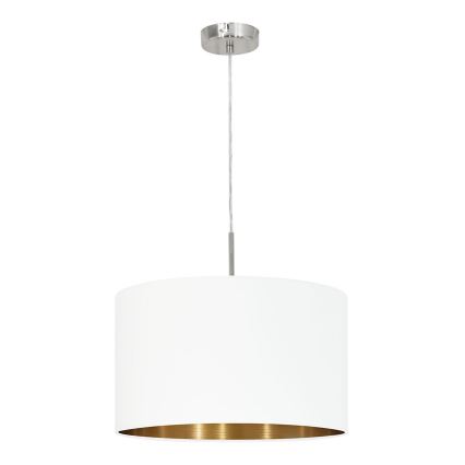 Eglo 78695 - Lámpara colgante PASTERI 1xE27/60W/230V blanco