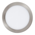 Eglo 78729 - Luminaria empotrada LED regulable FUEVA LED/16,5W/230V, cromo mate, diámetro 22,5 cm
