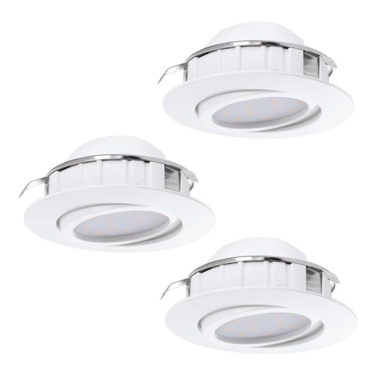 Eglo 78755 - SET 3x Lámpara empotrable LED PINEDA 1xLED/6W/230V 3000K blanco