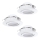 Eglo 78755 - SET 3x Lámpara empotrable LED PINEDA 1xLED/6W/230V 3000K blanco