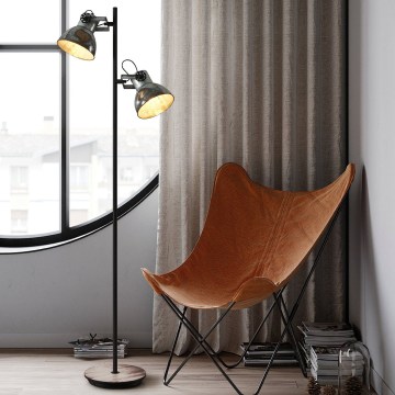 Eglo 79369 - Lámpara de pie BARNSTAPLE 2xE27/40W/230V