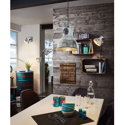 Eglo 79369 - Lámpara de pie BARNSTAPLE 2xE27/40W/230V