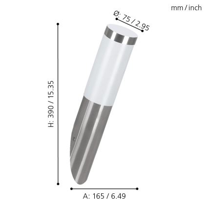 Eglo - Aplique exterior 1xE27/15W/230V IP44