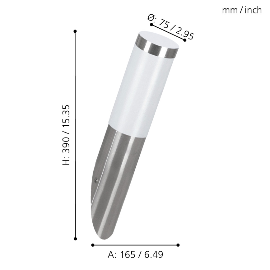 Eglo - Aplique exterior 1xE27/15W/230V IP44