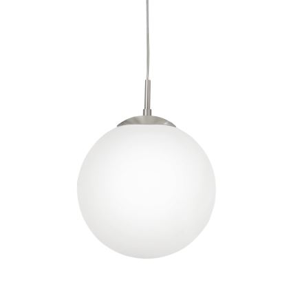 EGLO - Lámpara colgante 1xE27/60W/230V diá. 30 cm blanco