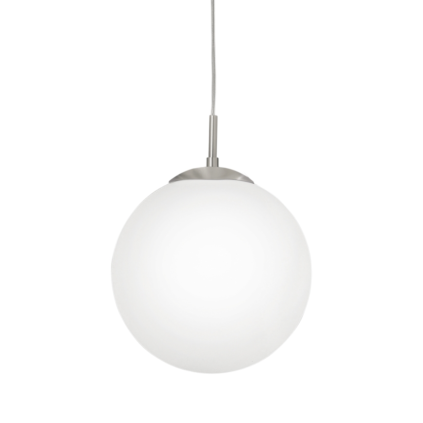 EGLO - Lámpara colgante 1xE27/60W/230V diá. 30 cm blanco