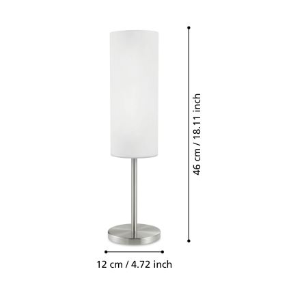 Eglo - Lámpara de mesa 1xE27/60W