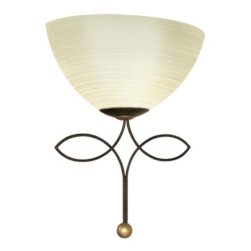 EGLO 89135 - Aplique BELUGA 1xE27/60W marrón antiguo