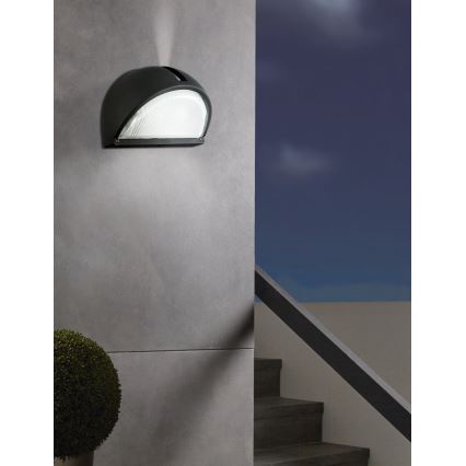 Eglo - Aplique exterior 1xE27/60W negro IP44