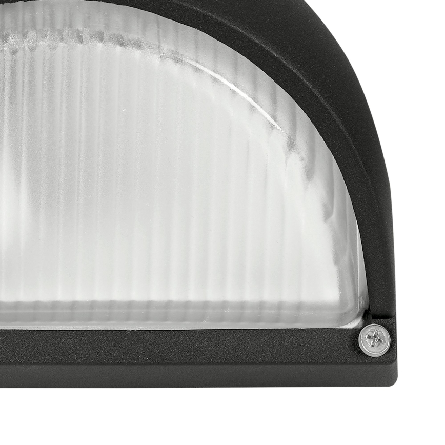 Eglo - Aplique exterior 1xE27/60W negro IP44