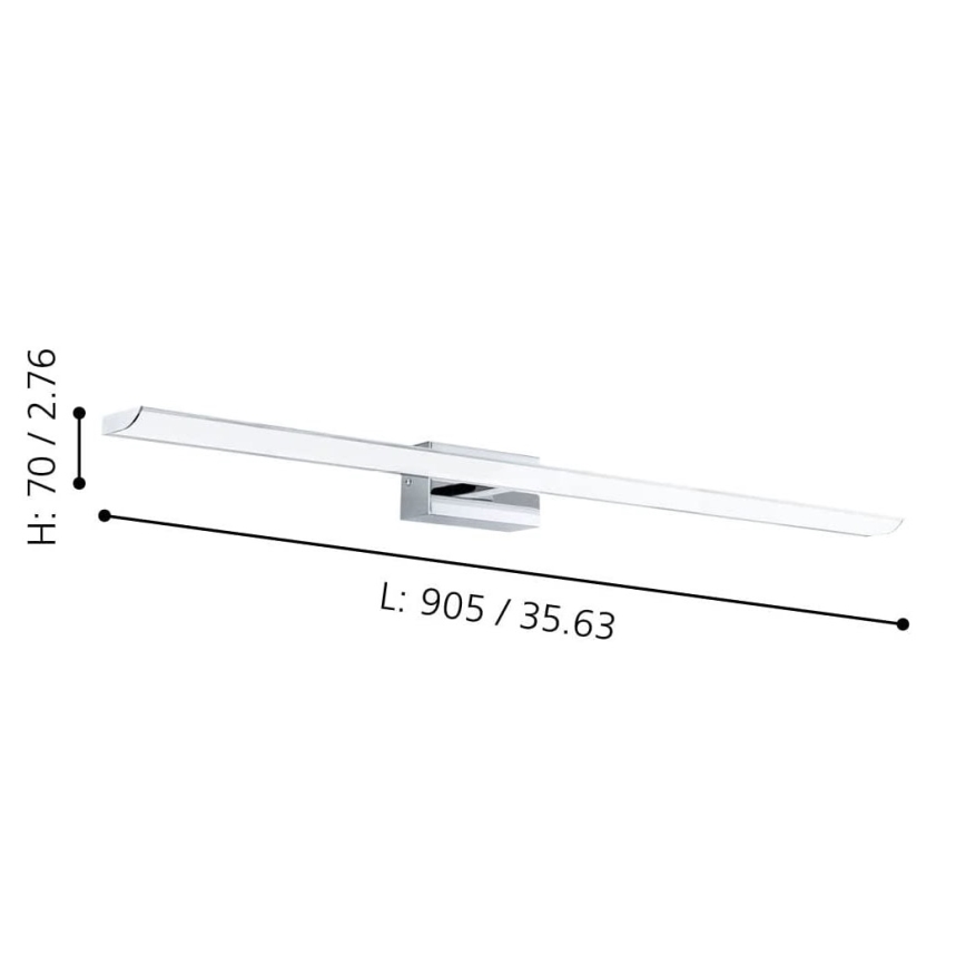 Eglo - Iluminación LED RGBW regulable para espejo de baño 21,5W/230V IP44 ZigBee