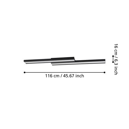 Eglo - Plafón LED RGBW regulable LED/20,4W/230V ZigBee