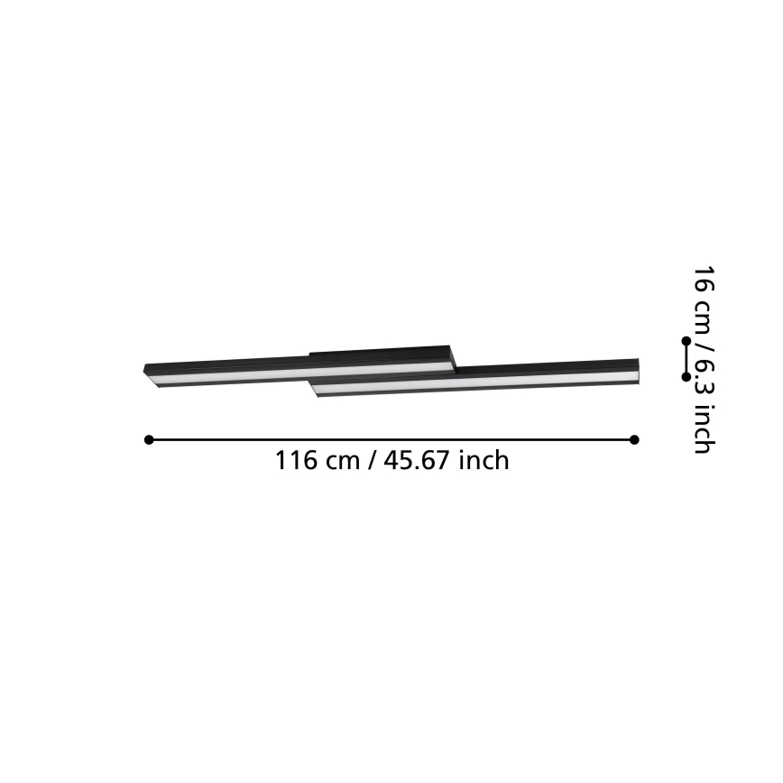 Eglo - Plafón LED RGBW regulable LED/20,4W/230V ZigBee