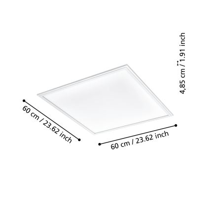 Eglo - Plafón LED regulable LED/33W/230V 2700-6500K blanco ZigBee