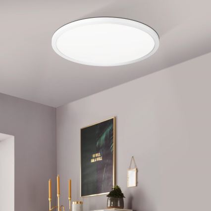Eglo 900086 - Plafón LED RGBW regulable ROVITO-Z LED/14,6W/230V 2700-6500K diá. 29,5 cm blanco