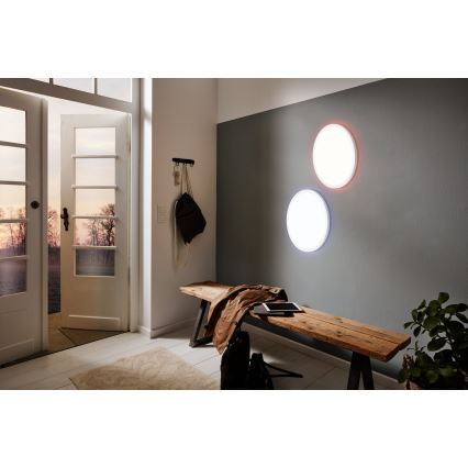 Eglo 900086 - Plafón LED RGBW regulable ROVITO-Z LED/14,6W/230V 2700-6500K diá. 29,5 cm blanco