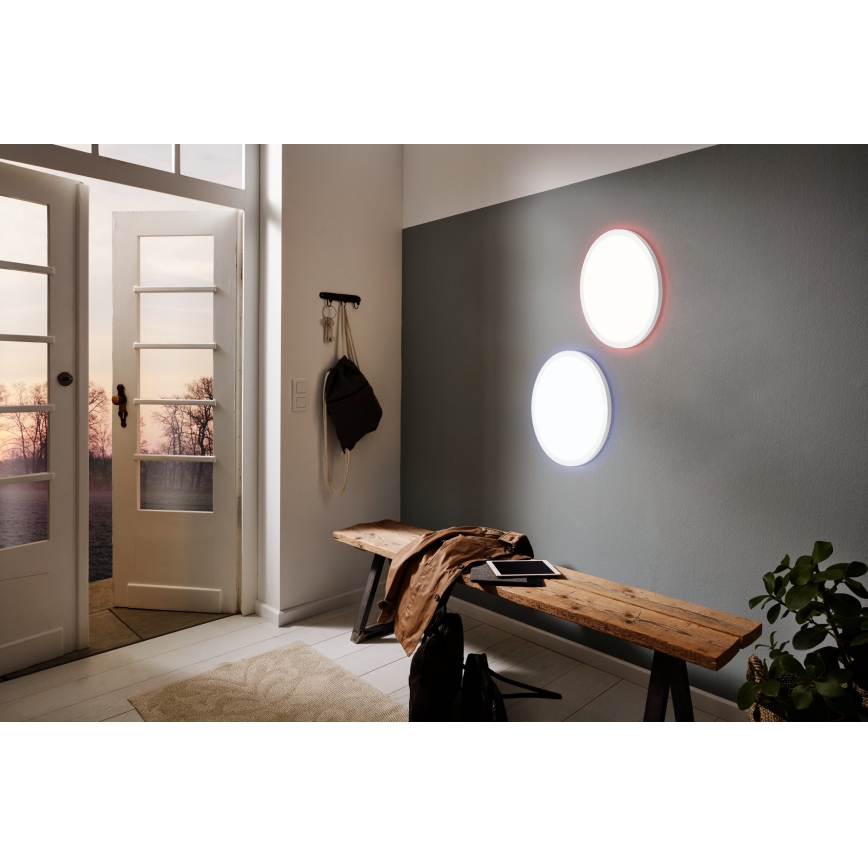 Eglo 900086 - Plafón LED RGBW regulable ROVITO-Z LED/14,6W/230V 2700-6500K diá. 29,5 cm blanco