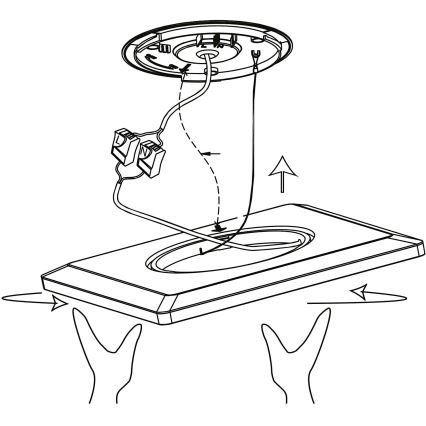 Eglo 900093 - Lámpara de techo regulable LED RGBW ROVITO-ZLED/14,6W/230V negra