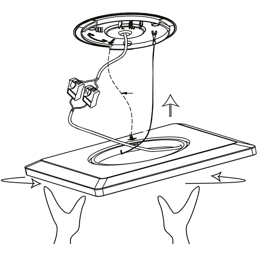 Eglo 900093 - Lámpara de techo regulable LED RGBW ROVITO-ZLED/14,6W/230V negra