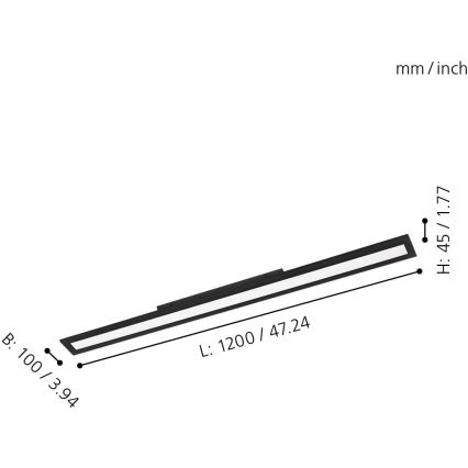 Eglo - Plafón LED regulable LED/33,5W/230V ZigBee