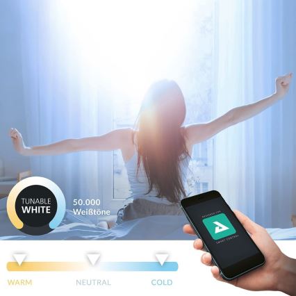 Eglo - Luminaria LED regulable para baño, 5,4 W / 230 V, IP44, ZigBee, diámetro 11,7 cm