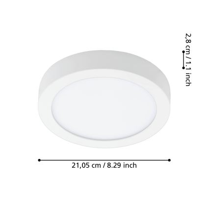 Eglo - Lámpara de baño LED regulable LED/16,5W/230V 2700-6500K IP44 ZigBee
