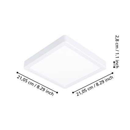 Eglo - Lámpara de baño LED regulable LED/16,5W/230V IP44 ZigBee