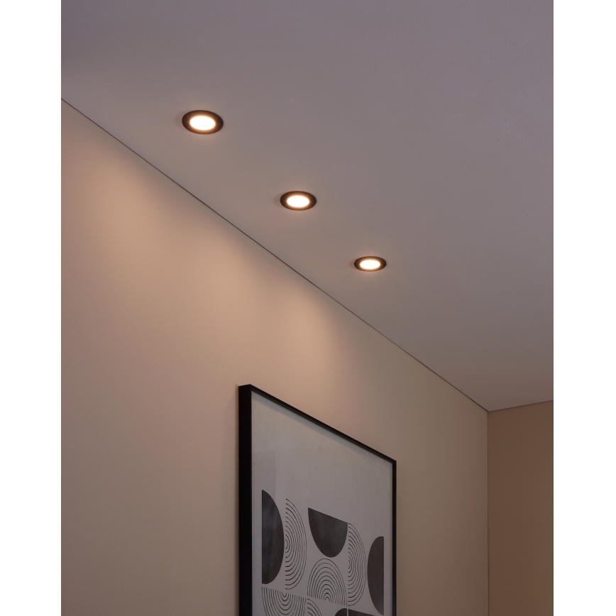 Eglo - JUEGO 3x LED Lámpara de baño regulable FUEVA-Z  LED/2,8W/230V IP44