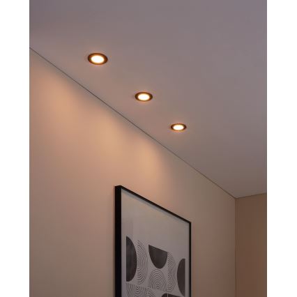 Eglo - JUEGO 3x LED Lámpara de baño regulable FUEVA-Z  LED/2,8W/230V IP44