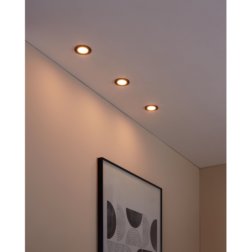 Eglo - JUEGO 3x LED Lámpara de baño regulable FUEVA-Z  LED/2,8W/230V IP44