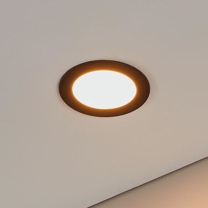Eglo - Luminaria de baño LED regulable, 5,4 W, 230 V, IP44, ZigBee, Ø 12 cm