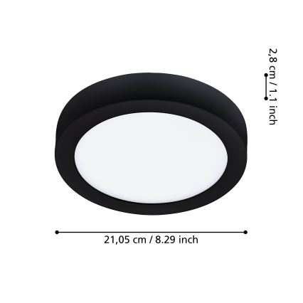 Eglo - Lámpara de baño LED regulable LED/16,5W/230V IP44 ZigBee Ø 21 cm