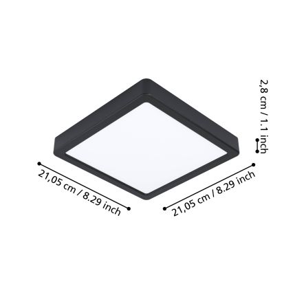 Eglo - Lámpara de baño LED regulable LED/16,5W/230V IP44 ZigBee