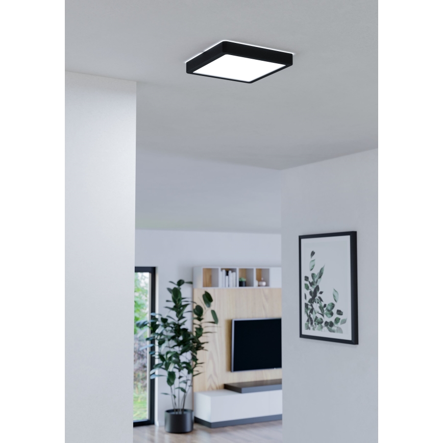Eglo - Lámpara de techo LED regulable para baño LED/16,5W/230V IP44 ZigBee 21x21 cm